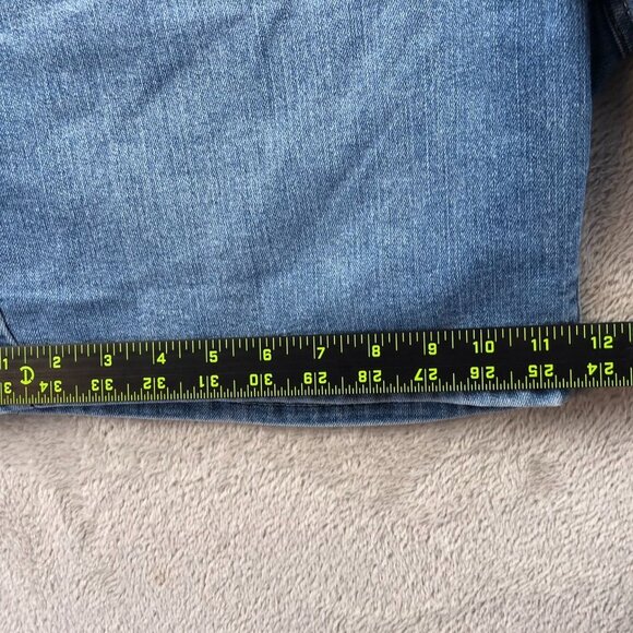 Riders By Lee Womens Jean  Shorts Size 16M Mid Rise Blue Denim Casual Summer - Picture 8 of 13